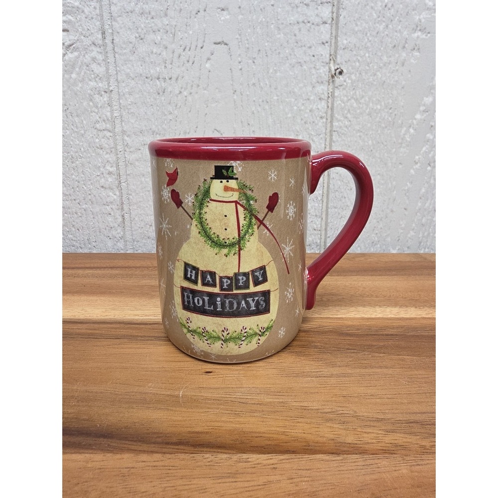 Park Designs Happy Holidays Mug Christmas Snowman